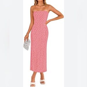 Floral Strapless Dress